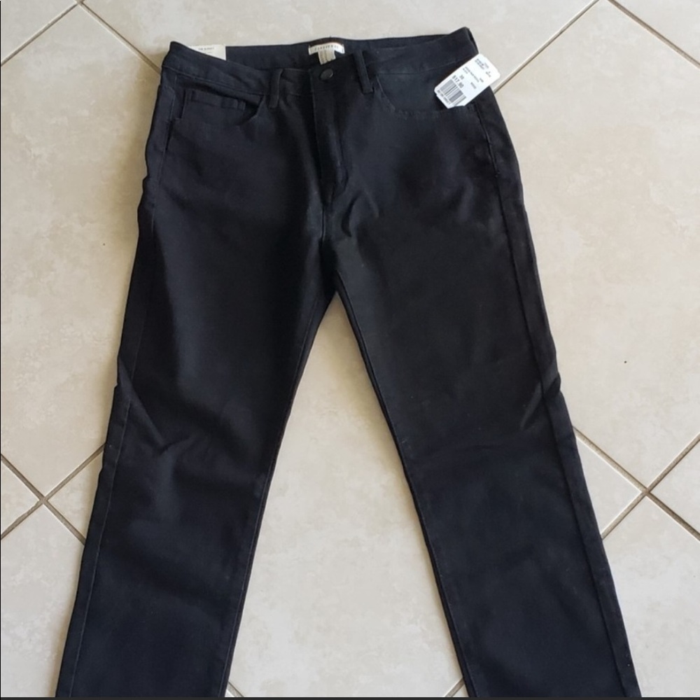 NWT Forever 21 mid rise blk denim skinny sz 30